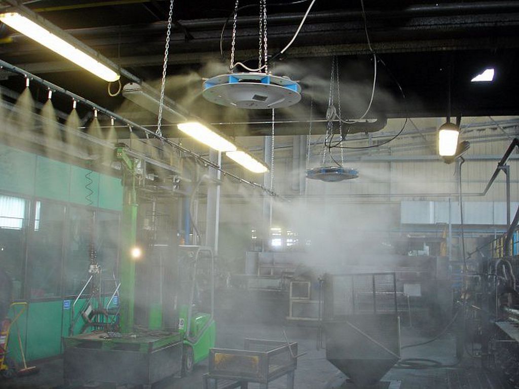 Загрязнение воздуха рабочей зоны производственного помещения. Охлаждение производственных помещений. Помещение охлаждения на производстве. Охлаждение промышленных помещений. Системы увлажнения воздуха в производственных помещениях.